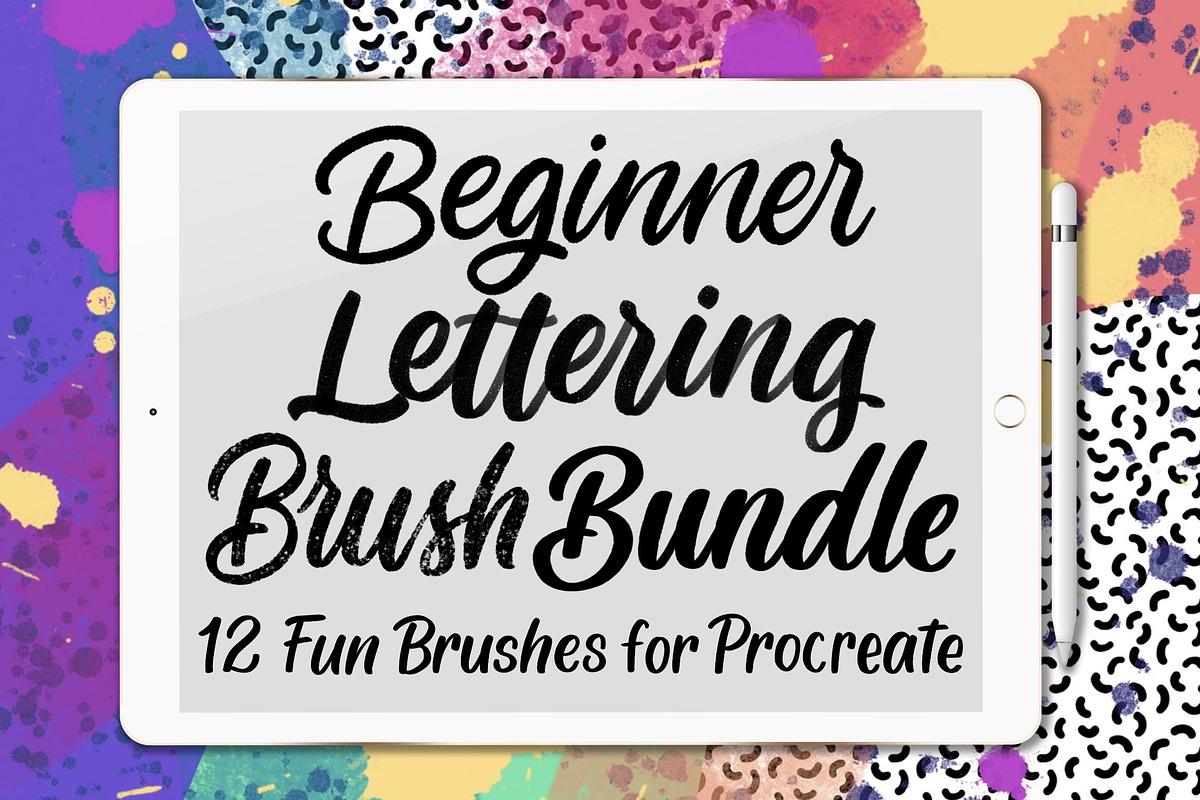 12 Beginner Lettering Brushes, a Brush Add-On by Alexis Gentry (Photo 1 of 5)
