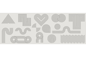 Minimalist geometric patterns, an Object Illustration by art PVP - market