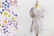 Simple Spring Flowers | Vector Print, a Pattern Graphic by MalyskaStudio (Thumbnail 2 of 5)
