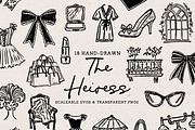 Vintage Fashion Clipart, Clothing, an Object Illustration by The October Creative (Thumbnail 1 of 6)