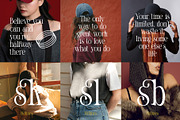 Holines Display Serif Typeface, a Serif Font by Alfinart (Thumbnail 4 of 10)