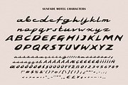 SunfadeMotel Handwritten Bold Script, a Script Font by Struvictory.art (Thumbnail 6 of 9)