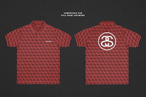 Realistic Polo Shirt Mockup 2