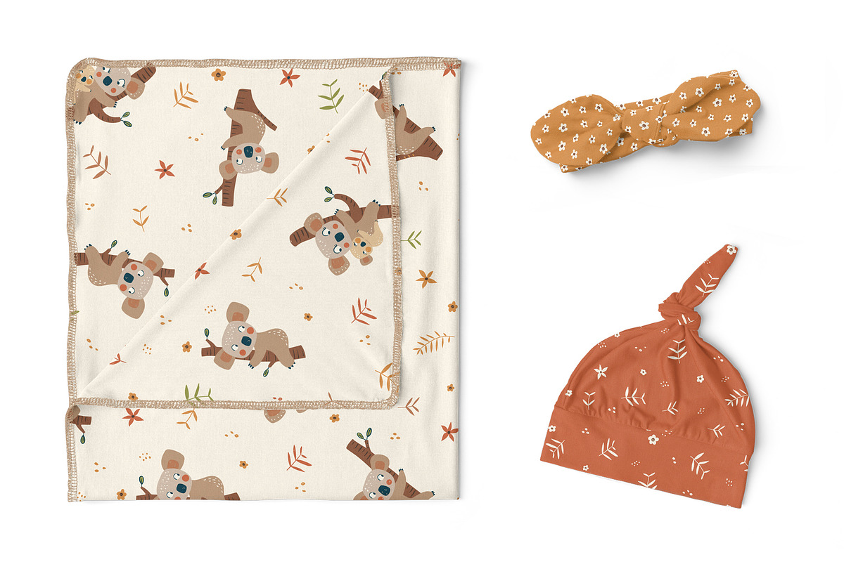 koala seamless pattern & Clipart, a Background Graphic by Marta Munte Designs (Photo 3 of 4)