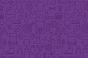 Sport Fitness Line Seamless Patterns, a Pattern Graphic by Anna_leni (Thumbnail 4 of 7)