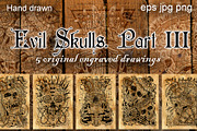 Evil skulls. Part 3, a Background Graphic by Samiramay (Thumbnail 1 of 6)