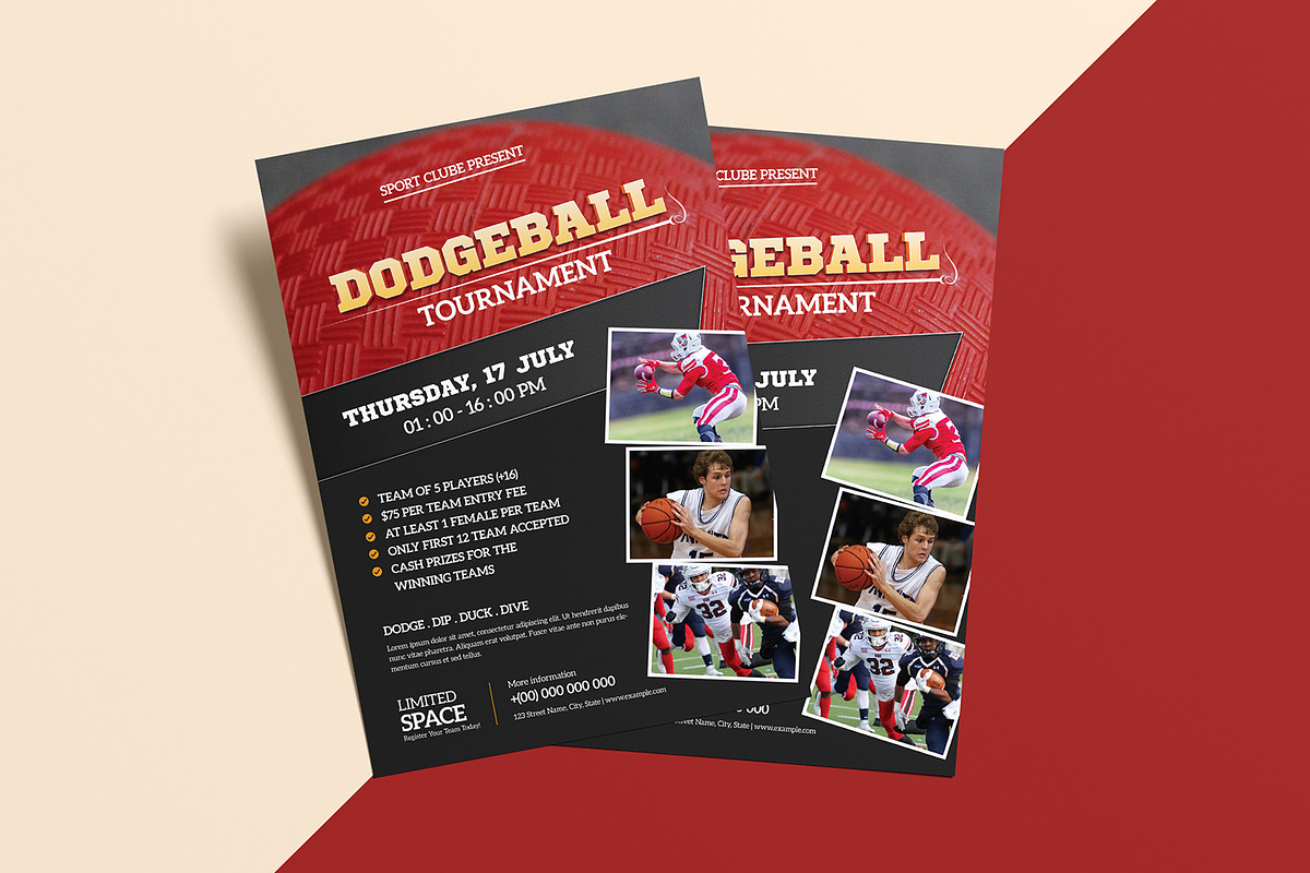 Dodgeball Tournament Flyer preview 5