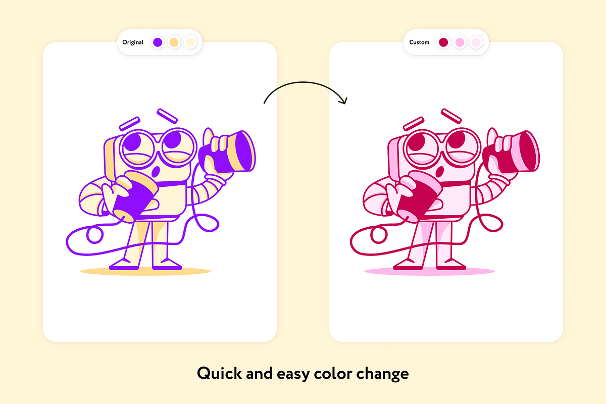 Boxy Robos Assistant Illustrations, a Technology Illustration by Welovegraphics (Photo 5 of 7)