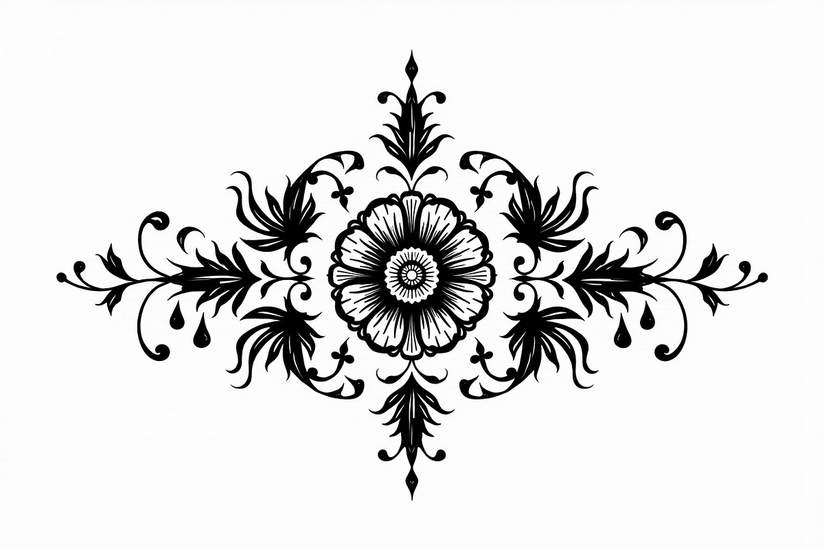 Modern Mandala Line Design, an Illustration by Artivon (Photo 2 of 9)