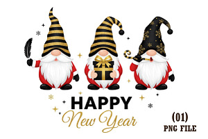Christmas Gnomes PNG, an Illustration by DreamArtGraphic