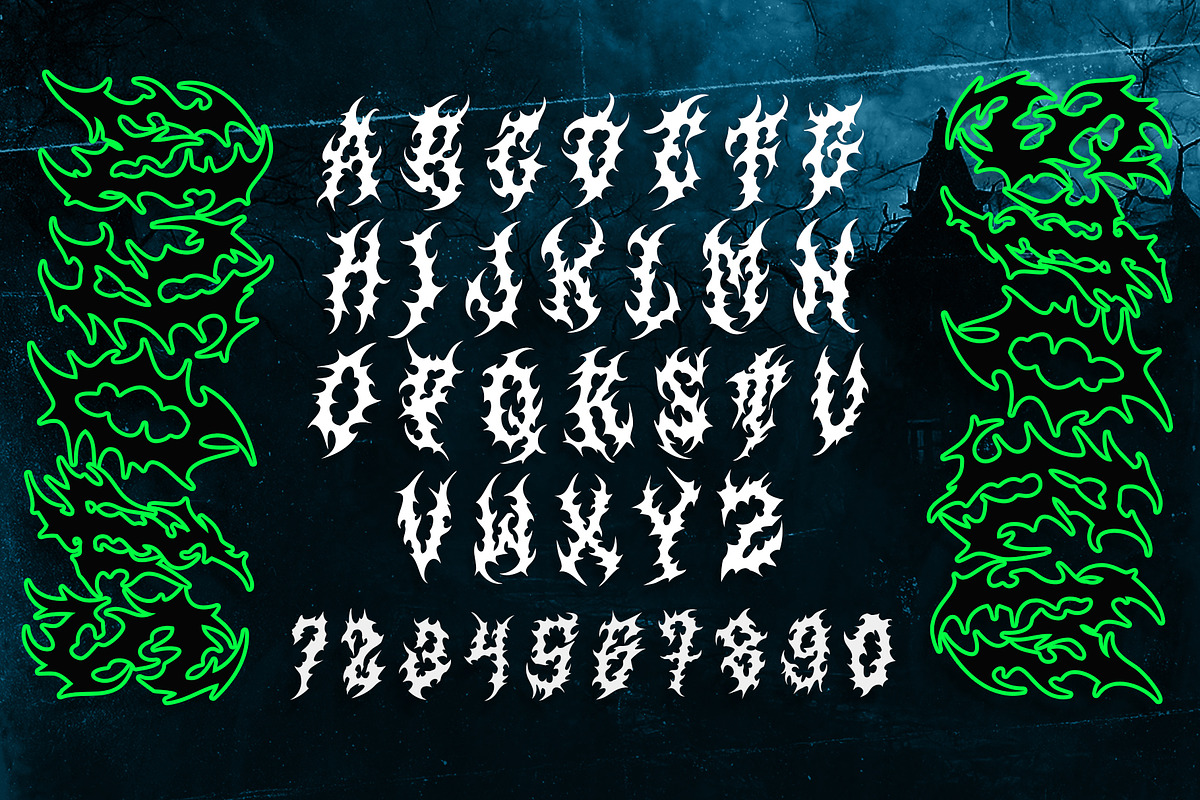 SATRUNS Metal Blackletter Horror, a Blackletter Font by dansdesign (Photo 5 of 18)