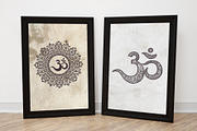 The sacred symbol Om, Mandala. Set., an Object Graphic by KundolaArt (Thumbnail 4 of 5)