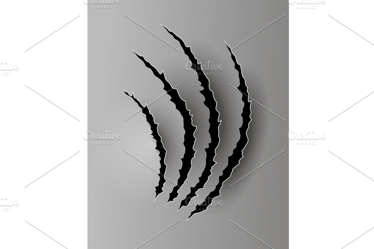 Bear or tiger claw mark, a Texture Illustration by Things for designers