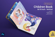 Children Book Mockup Set - 8x10 Inch, a Books & Magazine Mockup by Remnand Studio (Thumbnail 1 of 12)