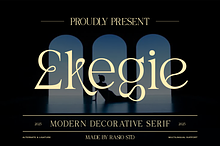 Ekegie Modern Decorative Serif Font