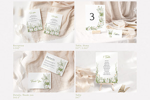 Wildflower Wedding Invitation Canva