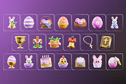 Easter Egg 3D Icon Pack, an Object 3D Model by Haps Space (Thumbnail 4 of 4)