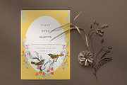 Botanical Wedding Invitation, a Stationery Template by Yeba S (Thumbnail 2 of 2)