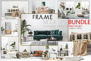 FRAME MOCKUPS BUNDLE, 10 SMART PSD, a Product Mockup by HisariDS Mockup Design (Thumbnail 1 of 11)