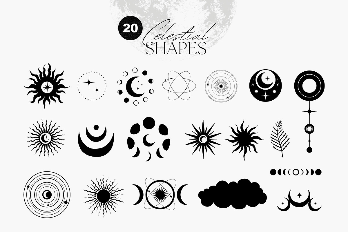 Celestial Cosmic Collection, an Object Illustration by NassyArt (Photo 9 of 16)
