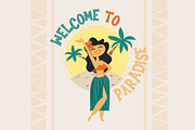 Tiki Tropical Summer Font, a Font by arausidp (Thumbnail 4 of 7)