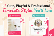 Pet Social Media Canva Templates, a Social Media Template by Local Marketing Templates (Thumbnail 5 of 8)