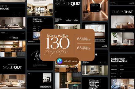 130 Luxury Realtor Templates, a Social Media Template by Prapti Design