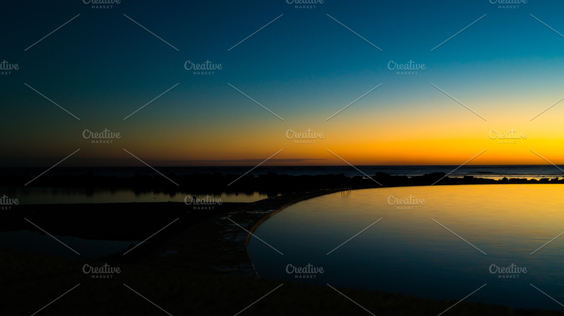 Beach view beautiful sunset featuring horizons, wallpaper, and australia, a Nature Photo by SUBCUTANEO STORE