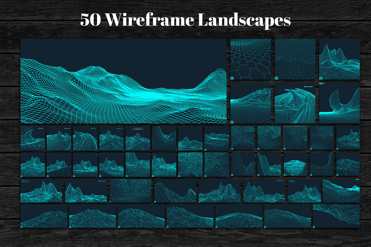 3D Tech & Wireframe Backgrounds, a Technology Illustration by RDShop (Photo 16 of 17)