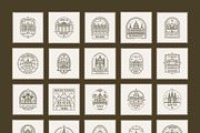 150 Travel Stamps, an Outline Icon by Prosymbols (Thumbnail 7 of 9)
