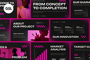 Black Project Proposal Google Slide, a Presentation Template by graphicook (Thumbnail 1 of 4)