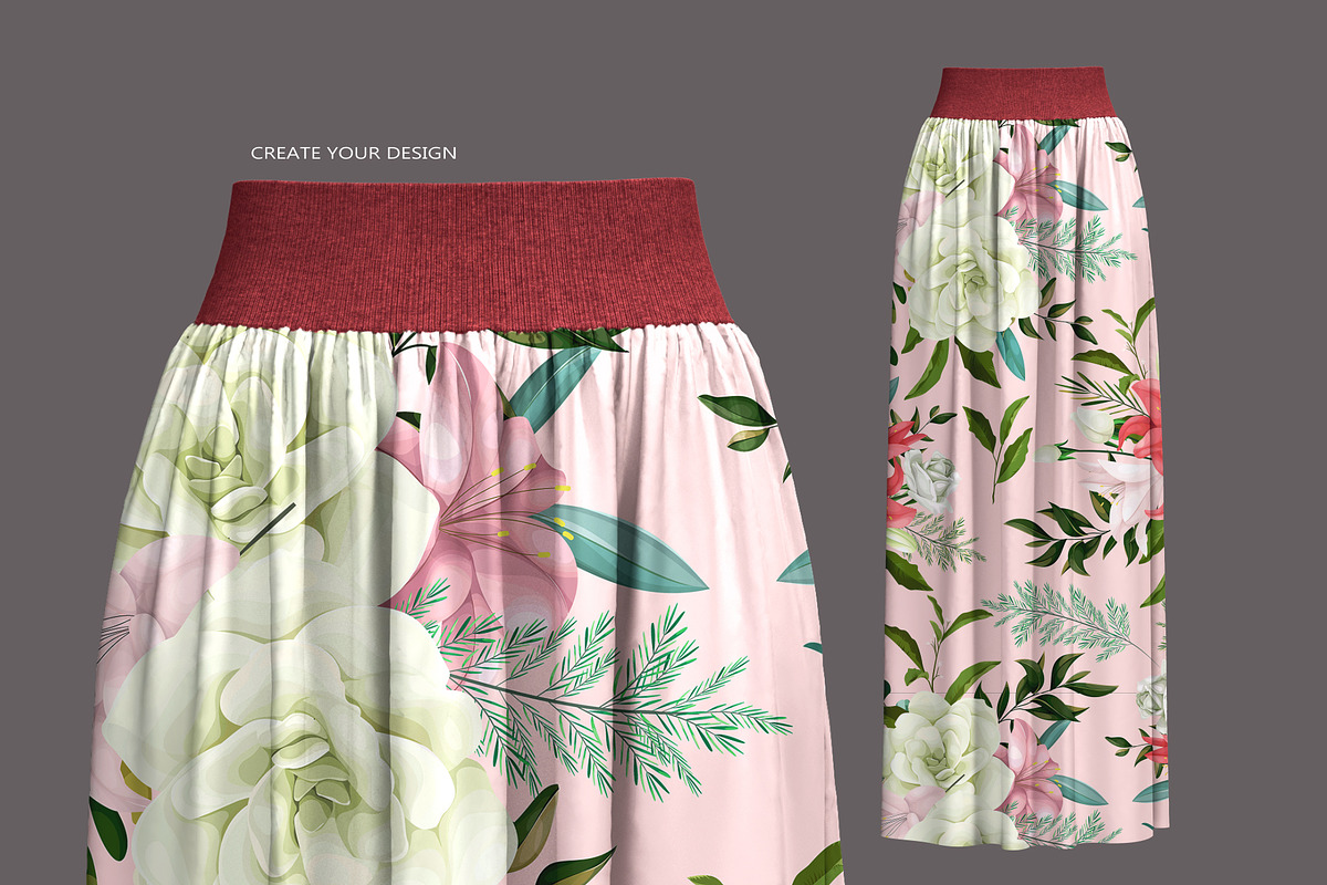 Woman Skirt Mockup, an Advertising Mockup by PudraART (Photo 5 of 7)