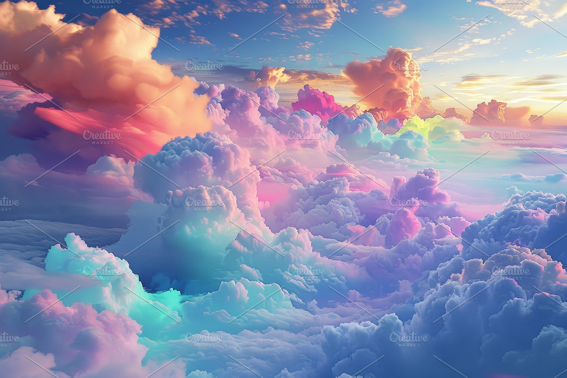 A sky filled with numerous colorful, a Photo by Iftikhar Alam