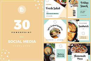30 PowerPoint Social Media Template
