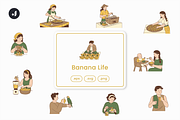 Banana Life Illustration, an Object Graphic by Jump Studio (Thumbnail 1 of 12)