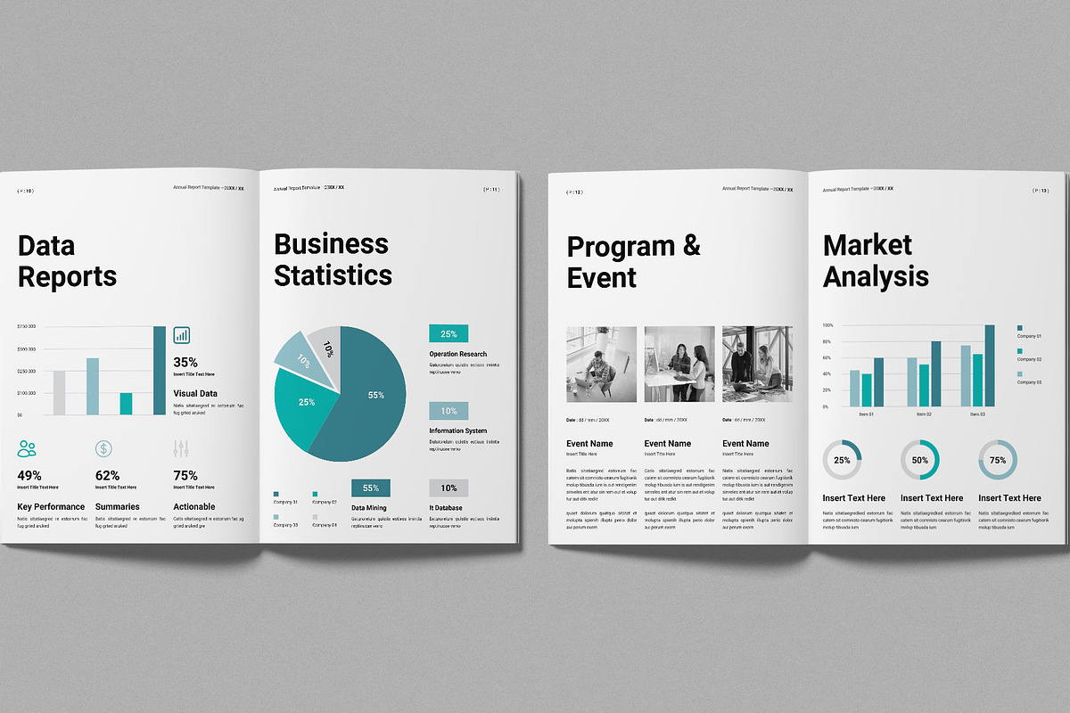 Annual Report Template, a Brochure Template by Work-Envance (Photo 5 of 12)
