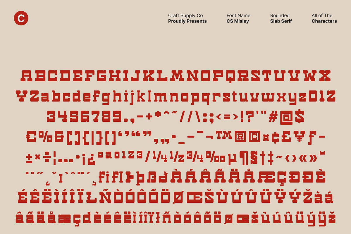 CS Misley – Slab Serif Font, a Slab Serif Font by Craft Supply Co. (Photo 8 of 8)