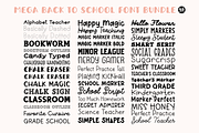 MEGA Back-To-School Font Bundle, a Handwritten Font by Blush Font Co. (Thumbnail 2 of 2)