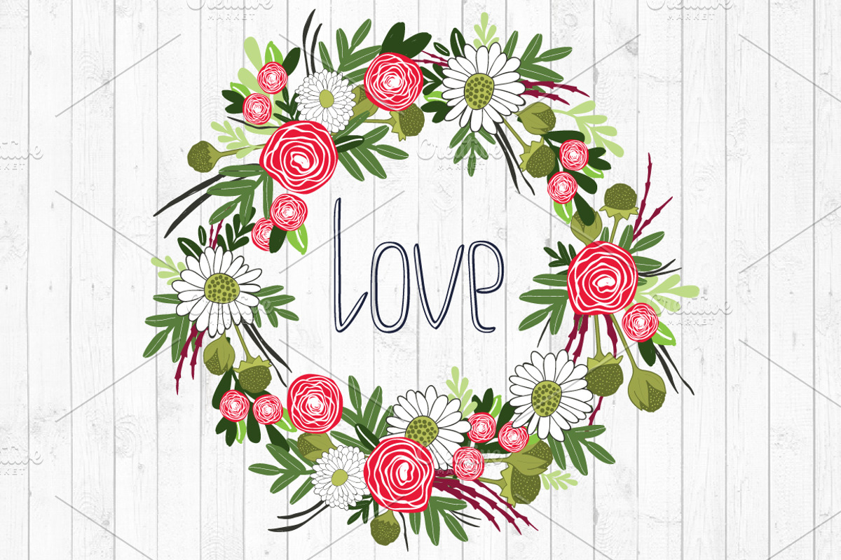 Flowers + Alphabet, a Decorative Illustration by YuliaBiser (Photo 4 of 9)