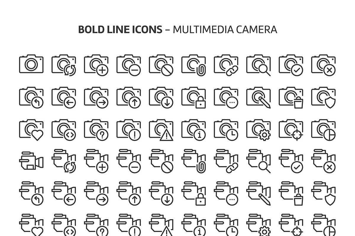 Bold Line Icons, an Outline Icon by Howcolour (Photo 126 of 151)