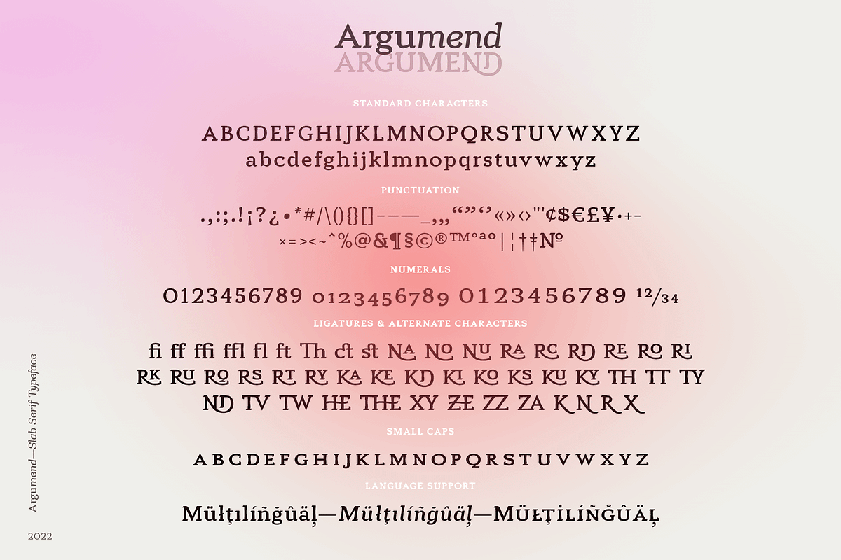 Argumend | A Humanistic Slab Serif, a Slab Serif Font by Ayca Atalay (Photo 8 of 8)