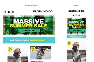 Product Sale Eblast HTML PSD