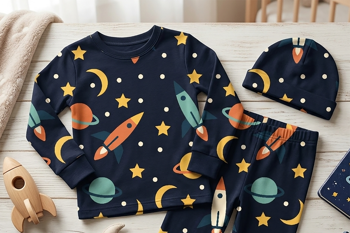 Seamless pattern of space, a Texture Illustration by JYa_Design (Photo 2 of 4)
