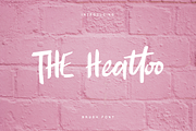 THE Heattoo BRUSH FONT, a Script Font by Quothron (Thumbnail 1 of 6)