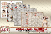 Lace fashion Junk Journal Kit part 4, a Person Illustration by CraftArtStory (Thumbnail 4 of 6)