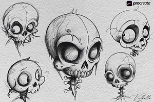 The Skull Sketch Book