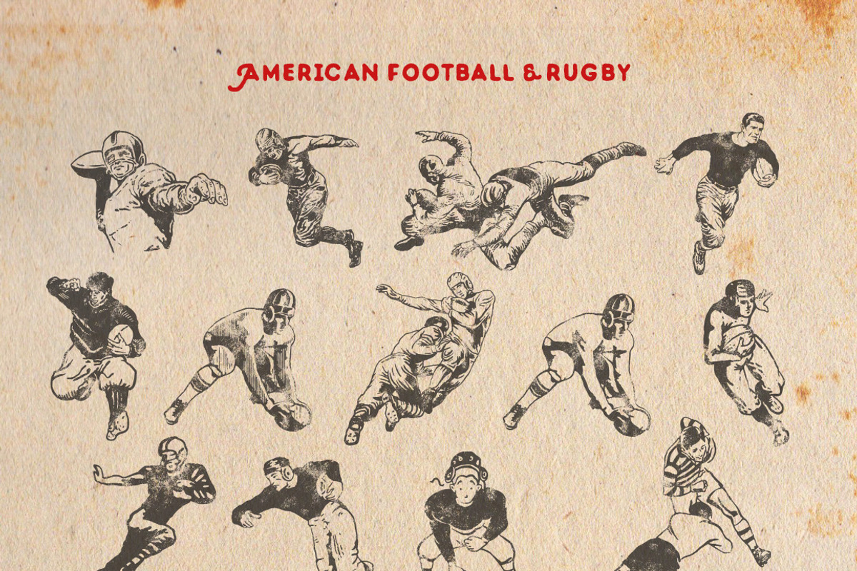 145 Sport objects + 2 FONT FOR FREE!, an Object Graphic by Vintage Voyage Supply (Photo 3 of 5)