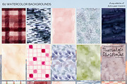 Christmas Watercolor Scrapbook Kit, a Background Graphic by DreamoraArt (Thumbnail 2 of 6)