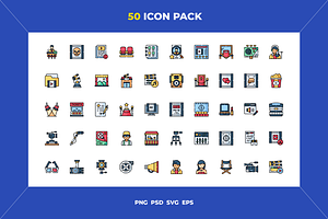 Film industry icons, an Icon by Wencory