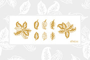 Tropical Leaves Patterns & Set, a Pattern Graphic by AllNikArt (Thumbnail 3 of 3)